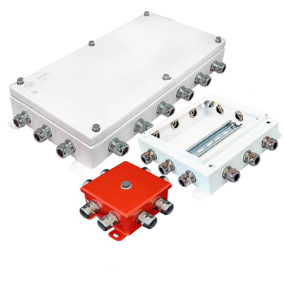 Коробки монтажные IP66 с кабельными вводами