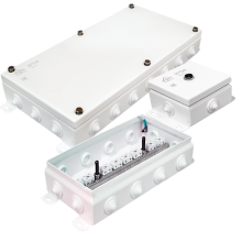 Коробки монтажные огнестойкие КМ-О IP55 (-25 °C ... +55 °C) из оцинкованной стали